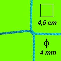 Bezuzlová sieť, 4 mm hrúbka, oko 4,5 cm, zelená farba - 400452