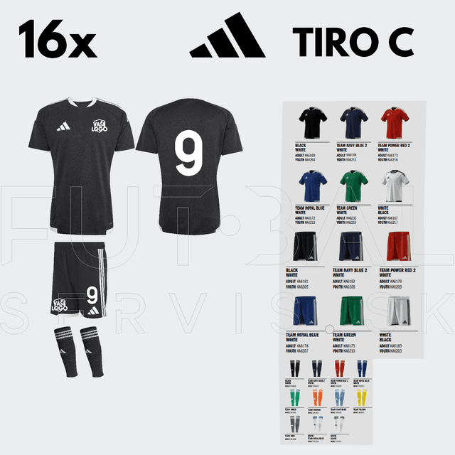 Zápasová sada adidas TIRO26Comp 16ks s potlačou - tiro26c-jr
