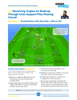 ROBERTO DE ZERBI - 92 BUILD UP, PASSING COMBINATIONS AND ATTACKING POSITIONAL PRACTICES DIRECT FROM DE ZERBI’S TRAINING SESSIONS - 3223