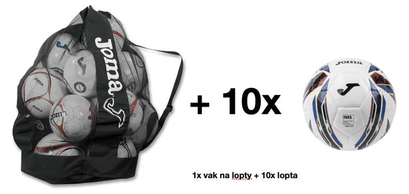 Sada vak + 10x lopta JOMA NEPTUNE 400355TEAM/14 - 400355TEAM/14/4