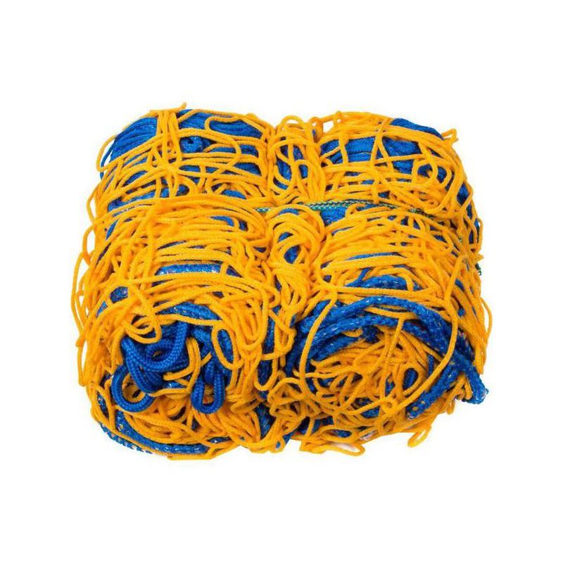 SIEŤ NA FUTBALOVÚ BRÁNKU 5X2 M 150/80CM/4MM PE, 2KS /BLUE-YELOW/ - 5x2x0,8x1,5m PE/4mm, blue/yelow