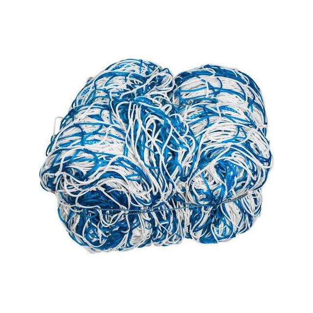 Sieť na futbalovú bránku 5x2x0,8x1,2m PE/4mm bielo-modrá - 5x2x0,8x1,2m PE/4mm