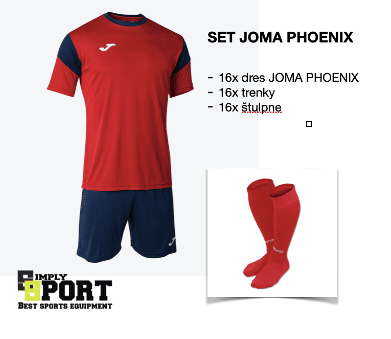 Sada dresov JOMA PHOENIX 16ks 102741 - 102741sada