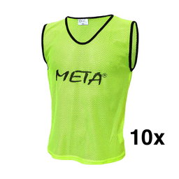 Sada 10x rozlišovací dres META žltý - 1900131001_10x/S
