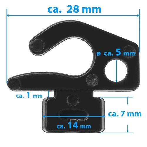 Sada plastových úchytov na sieť 2117 - 2117