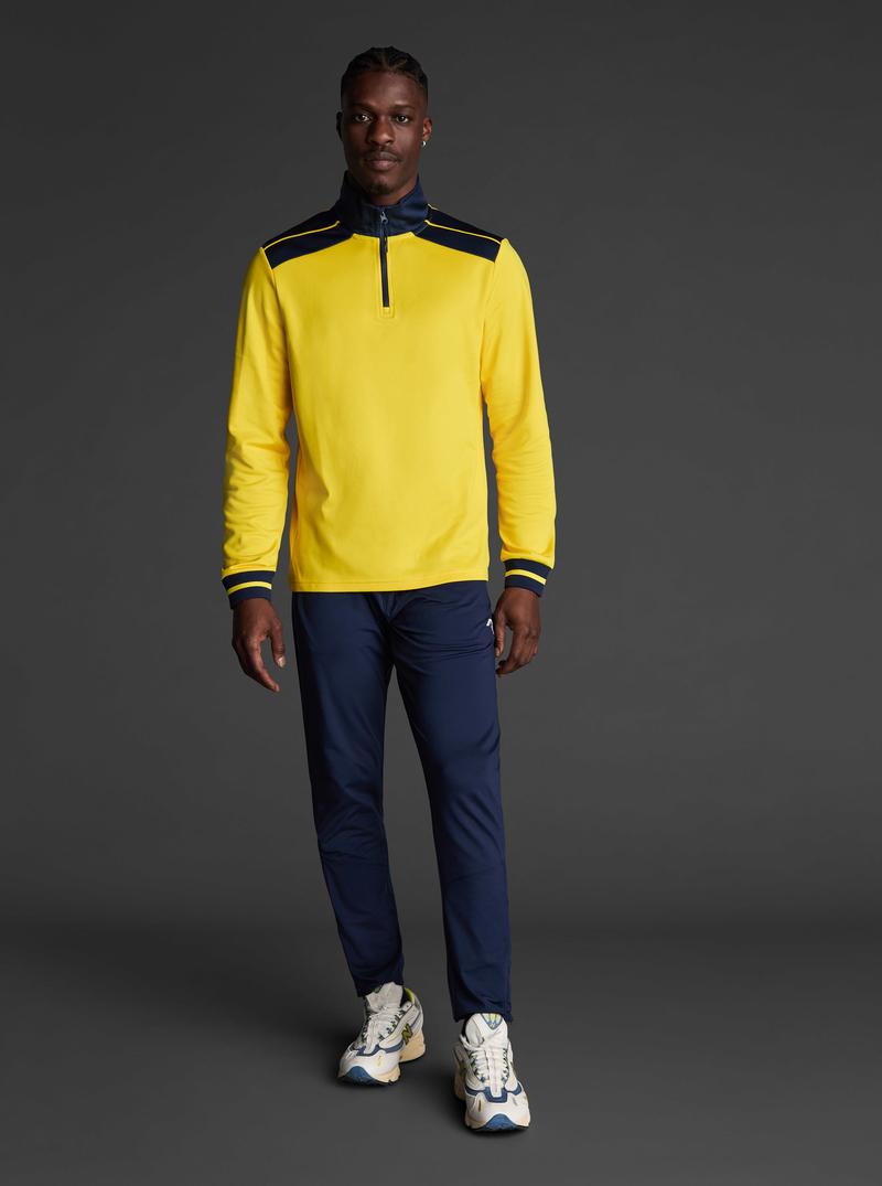 Mikina Musai Ishi MU0308Y/N - MU0308/4/žltá-navy blue