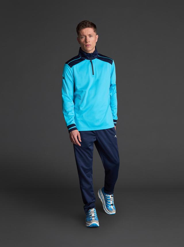 Mikina Musai Ishi MU0308T/N - MU0308/4/tyrkys-nám.modrá