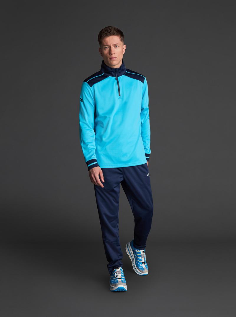 Mikina Musai Ishi MU0308T/N - MU0308/4/tyrkys-nám.modrá