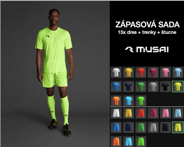 Sada 15x dres+trenky+štucne MUSAI - sadaMawi/4-6