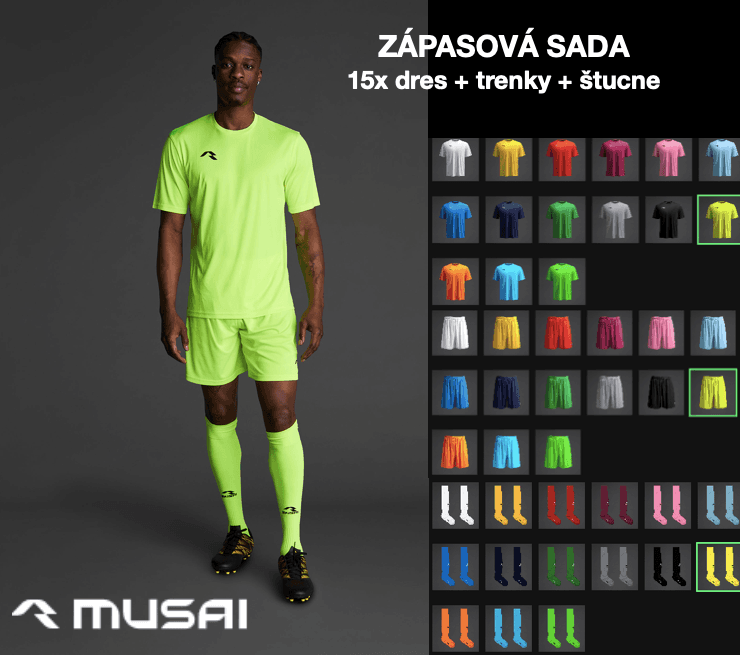 Sada 15x dres+trenky+štucne MUSAI - sadaMawiFY/4-6