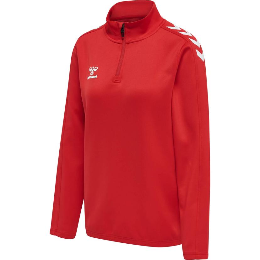 HUMMEL Dámska mikina HMLCORE XK HALF ZIP SWEAT WOMAN TRUE RED - 211945-3062-XS