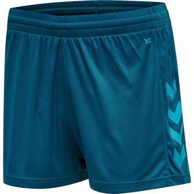 HUMMEL Dámske športové trenky HMLCORE XK POLY SHORTS WOMAN BLUE CORAL - 211468-7058-XS