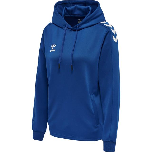 HUMMEL Dámska mikina HMLCORE XK POLY SWEAT HOODIE WOMAN TRUE BLUE - 212649-7045-XS