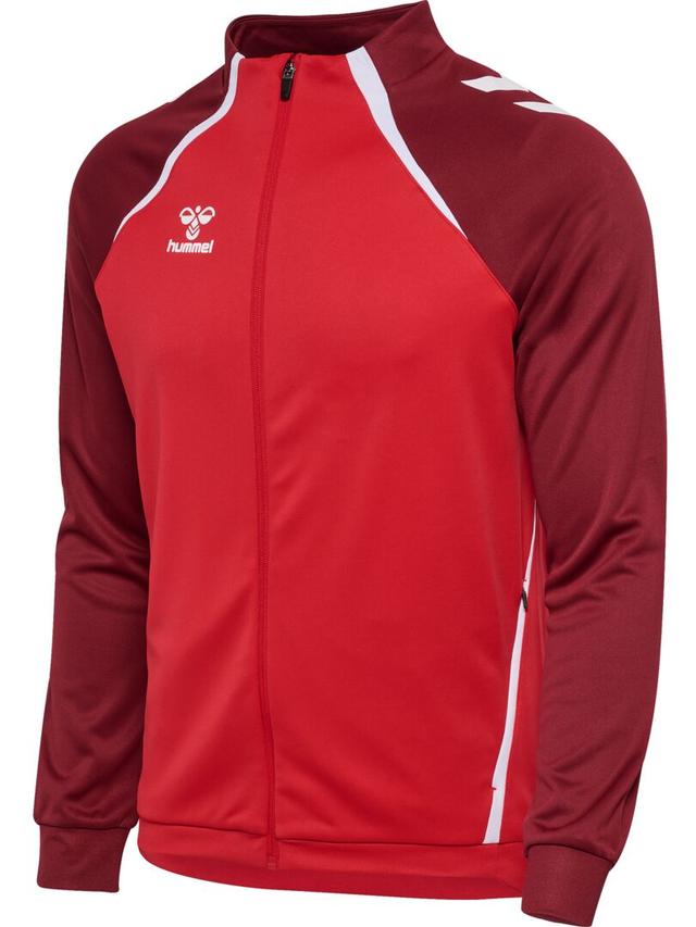 HUMMEL Mikina hmlLEAD 2.0 TRACK ZIP JACKET true red maroon - 223773-3713-116