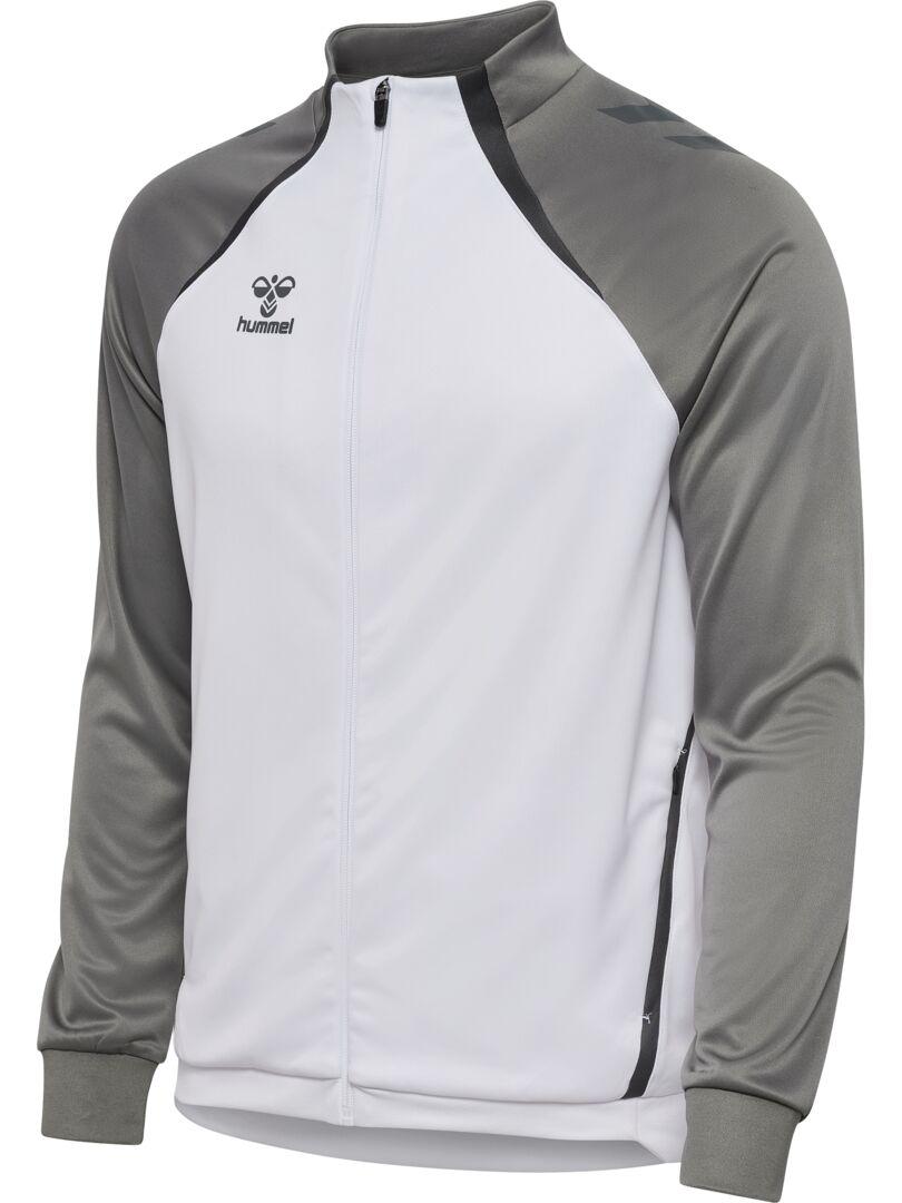 HUMMEL Mikina hmlLEAD 2.0 TRACK ZIP JACKET white steel gray - 223773-9396-116