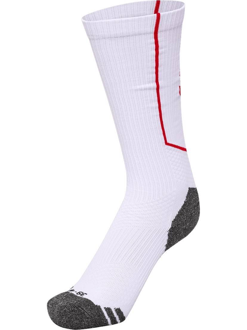Športové ponožky hmlPRO TRAINING SOCKS HIGH white true red - 226912-9402-27