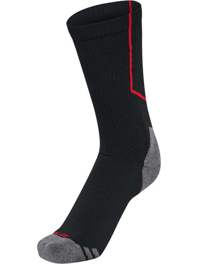 Športové ponožky hmlPRO TRAINING SOCKS LOW black true red - 226913-2030-27