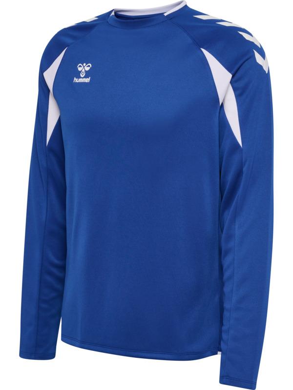 HUMMEL mikina hmlCORE 2.0 CREW NECK TRUE BLUE/WHITE - 230835-7691-116