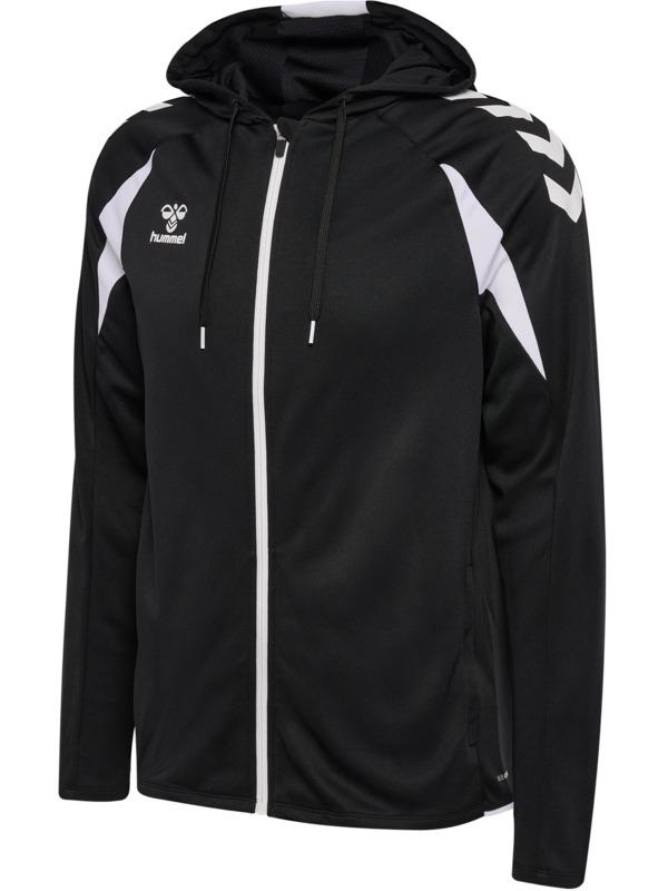 HUMMEL mikina hmlCORE 2.0 ZIP HOODIE BLACK/WHITE - 230854-2114-116