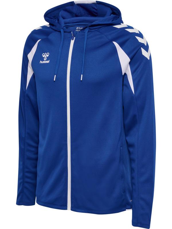 HUMMEL mikina hmlCORE 2.0 ZIP HOODIE TRUE BLUE/WHITE - 230854-7691-116