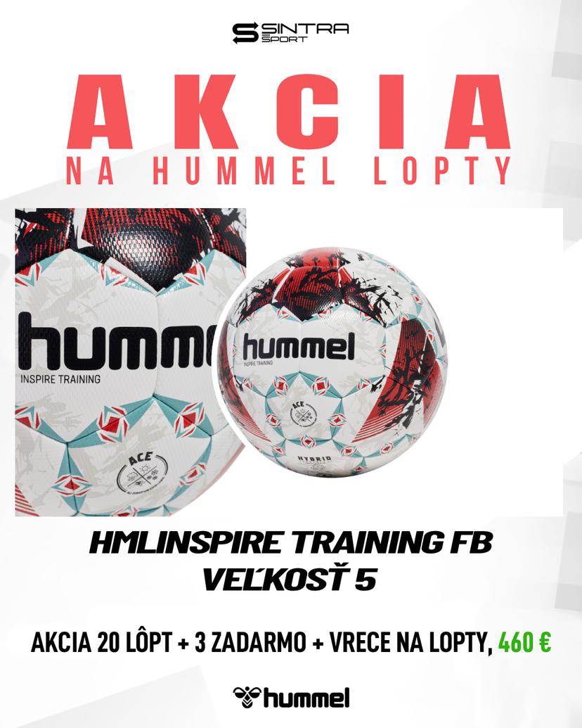 Futbalová lopta HUMMEL HMLINSPIRE TRAINING FB veľ. 4 20 ks + 3 ks a vak ZADARMO - 234028-3903-20