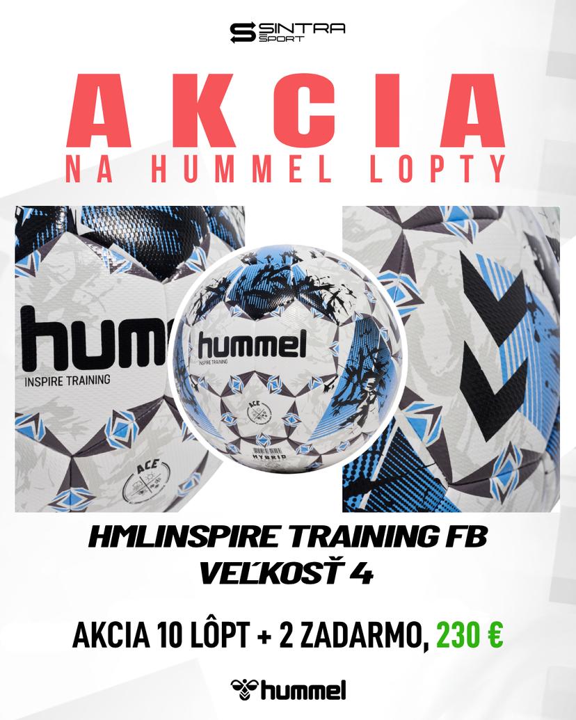 Futbalová lopta HUMMEL HMLINSPIRE TRAINING FB veľ. 5 10 ks + 2 ks ZADARMO - 234028-7863-10