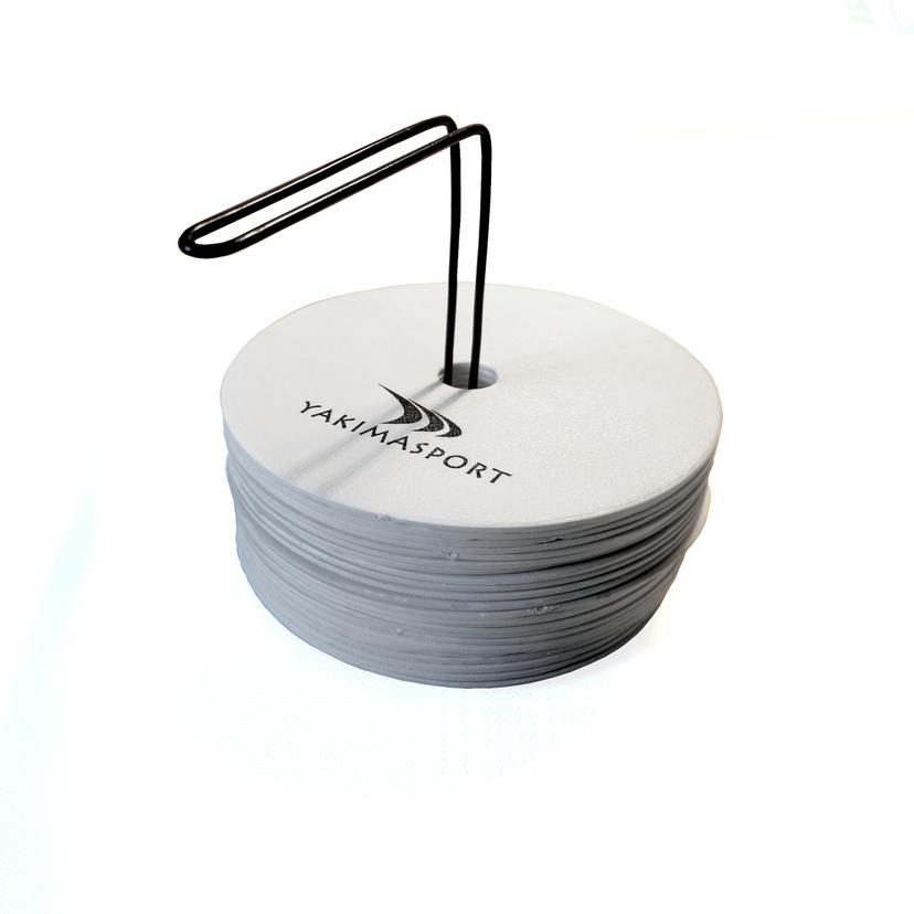 Značkovacie méty ploché biele- sada 20 ks - 100555