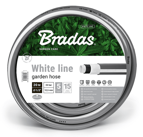 Hadica záhradná - WHITE LINE - 1/2" - 20 m - BDS WWL1/220