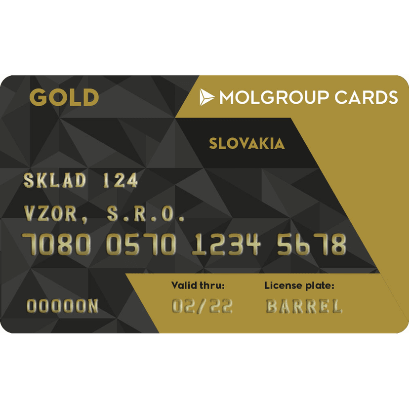 GOLD karta Slovakia spoločnosti SLOVNAFT, a.s. - 900152