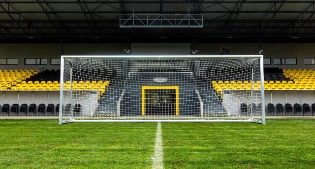 Přenosná profesionální hliníková fotbalová brána 7,32 m x 2,44 m – PBM 110 - _494841