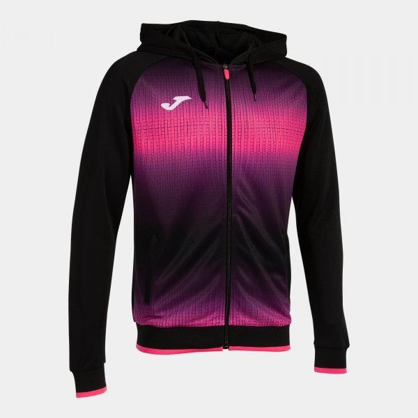 TIGER V ZIP-UP HOODIE BLACK FLUOR PINK | 103236.118 - 103236.1182XL_391681