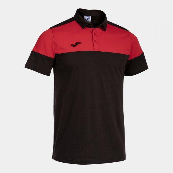 CREW V SHORT SLEEVE POLO BLACK RED - 103297.1062XL_392390