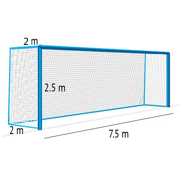 Futbalová sieť 4 mm/#120 mm. Rozmery 7,5x2,5x2x2 m - _441187