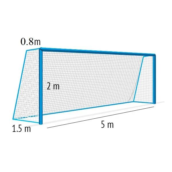 Futbalová sieť (JUNIOR) 4 mm/#100 mm. Rozmery 5x2x0,8x1,5 m - _441161